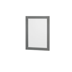Wyndham Collection WCS141480DKGCXSXXM24 Sheffield 80 Inch Double Bathroom Vanity in Dark Gray, No Countertop, No Sink, and 24 Inch Mirrors