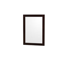 Load image into Gallery viewer, Wyndham Collection WCS141436SESC2UNSM24 Sheffield 36 Inch Single Bathroom Vanity in Espresso, Carrara Cultured Marble Countertop, Undermount Square Sink, 24 Inch Mirror