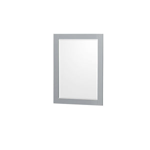 Wyndham Collection WCS141472DGYC2UNSM24 Sheffield 72 Inch Double Bathroom Vanity in Gray, Carrara Cultured Marble Countertop, Undermount Square Sinks, 24 Inch Mirrors