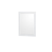 Load image into Gallery viewer, Wyndham Collection WCS141436SWHWCUNSM24 Sheffield 36 Inch Single Bathroom Vanity in White, White Cultured Marble Countertop, Undermount Square Sink, 24 Inch Mirror