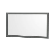 Load image into Gallery viewer, Wyndham Collection WCS141460SKGC2UNSM58 Sheffield 60 Inch Single Bathroom Vanity in Dark Gray, Carrara Cultured Marble Countertop, Undermount Square Sink, 58 Inch Mirror