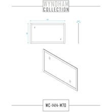Load image into Gallery viewer, Wyndham Collection WCS141480DKGCMUNOM70 Sheffield 80 Inch Double Bathroom Vanity in Dark Gray, White Carrara Marble Countertop, Undermount Oval Sinks, and 70 Inch Mirror