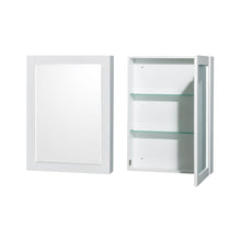 Load image into Gallery viewer, Wyndham Collection WCS141472DWHC2UNSMED Sheffield 72 Inch Double Bathroom Vanity in White, Carrara Cultured Marble Countertop, Undermount Square Sinks, Medicine Cabinets