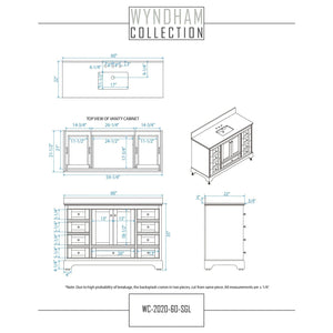 Wyndham Collection WCS202060SWGWCUNSMXX Deborah 60 Inch Single Bathroom Vanity in White, White Cultured Marble Countertop, Undermount Square Sink, Brushed Gold Trim, No Mirror