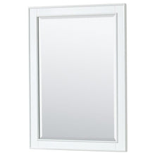 Load image into Gallery viewer, Wyndham Collection WCS202072DWHCMUNOM24 Deborah 72 Inch Double Bathroom Vanity in White, White Carrara Marble Countertop, Undermount Oval Sinks, and 24 Inch Mirrors
