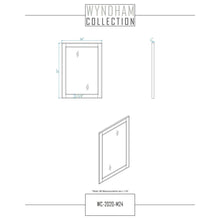 Load image into Gallery viewer, Wyndham Collection WCS202060DWGCMUNOM24 Deborah 60 Inch Double Bathroom Vanity in White, White Carrara Marble Countertop, Undermount Oval Sinks, Brushed Gold Trim, 24 Inch Mirrors