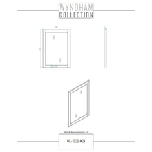 Load image into Gallery viewer, Wyndham Collection WCS202036SWGCMUNSM24 Deborah 36 Inch Single Bathroom Vanity in White, White Carrara Marble Countertop, Undermount Square Sink, Brushed Gold Trim, 24 Inch Mirror