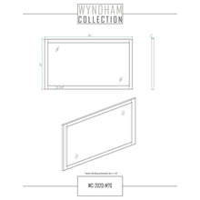 Load image into Gallery viewer, Wyndham Collection WCS202072DWGCMUNOM70 Deborah 72 Inch Double Bathroom Vanity in White, White Carrara Marble Countertop, Undermount Oval Sinks, Brushed Gold Trim, 70 Inch Mirror