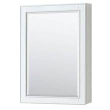 Load image into Gallery viewer, Wyndham Collection WCS202036SWGCXSXXMED Deborah 36 Inch Single Bathroom Vanity in White, No Countertop, No Sink, Brushed Gold Trim, Medicine Cabinet