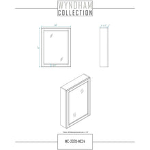 Load image into Gallery viewer, Wyndham Collection WCS202036SWGCXSXXMED Deborah 36 Inch Single Bathroom Vanity in White, No Countertop, No Sink, Brushed Gold Trim, Medicine Cabinet