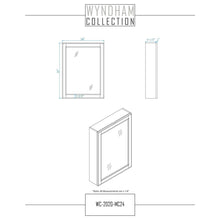Load image into Gallery viewer, Wyndham Collection WCS202036SWGCMUNSMED Deborah 36 Inch Single Bathroom Vanity in White, White Carrara Marble Countertop, Undermount Square Sink, Brushed Gold Trim, Medicine Cabinet