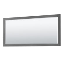 Load image into Gallery viewer, Wyndham Collection WCV232380DKGC2UNSM70 Avery 80 Inch Double Bathroom Vanity in Dark Gray, Light-Vein Carrara Cultured Marble Countertop, Undermount Square Sinks, 70 Inch Mirror