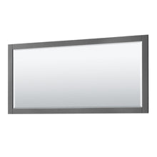 Load image into Gallery viewer, Wyndham Collection WCV232372DKGCMUNOM70 Avery 72 Inch Double Bathroom Vanity in Dark Gray, White Carrara Marble Countertop, Undermount Oval Sinks, and 70 Inch Mirror