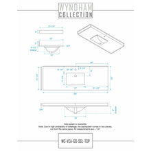 Load image into Gallery viewer, Wyndham Collection WCG242460SWGCCUNSMXX Beckett 60 Inch Single Bathroom Vanity in White, Carrara Cultured Marble Countertop, Undermount Square Sink, Brushed Gold Trim