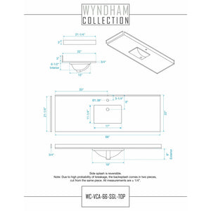 Wyndham Collection WCG242466SWGCCUNSMXX Beckett 66 Inch Single Bathroom Vanity in White, Carrara Cultured Marble Countertop, Undermount Square Sink, Brushed Gold Trim