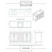 Load image into Gallery viewer, Wyndham Collection WCV252580DWGWCUNSMED Daria 80 Inch Double Bathroom Vanity in White, White Cultured Marble Countertop, Undermount Square Sinks, Medicine Cabinets, Brushed Gold Trim