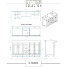 Load image into Gallery viewer, Wyndham Collection WCV252580DDECMUNSMED Daria 80 Inch Double Bathroom Vanity in Dark Espresso, White Carrara Marble Countertop, Undermount Square Sinks, and Medicine Cabinets