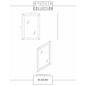 Wyndham Collection WCV252580DWGCMUNSM24 Daria 80 Inch Double Bathroom Vanity in White, White Carrara Marble Countertop, Undermount Square Sinks, 24 Inch Mirrors, Brushed Gold Trim
