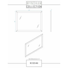 Load image into Gallery viewer, Wyndham Collection WCV252548SWGC2UNSM46 Daria 48 Inch Single Bathroom Vanity in White, Light-Vein Carrara Cultured Marble Countertop, Undermount Square Sink, 46 Inch Mirror, Brushed Gold Trim