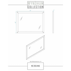 Wyndham Collection WCV252548SWGC2UNSM46 Daria 48 Inch Single Bathroom Vanity in White, Light-Vein Carrara Cultured Marble Countertop, Undermount Square Sink, 46 Inch Mirror, Brushed Gold Trim