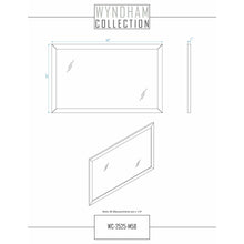 Load image into Gallery viewer, Wyndham Collection WCV252560DWGC2UNSM58 Daria 60 Inch Double Bathroom Vanity in White, Light-Vein Carrara Cultured Marble Countertop, Undermount Square Sinks, 58 Inch Mirror, Brushed Gold Trim