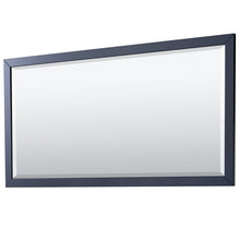 Load image into Gallery viewer, Wyndham Collection WCV252580DBLCXSXXM70 Daria 80 Inch Double Bathroom Vanity in Dark Blue, No Countertop, No Sink, 70 Inch Mirror