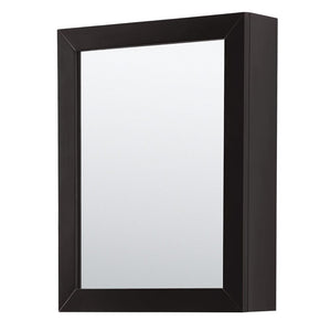 Wyndham Collection WCV252580DDEC2UNSMED Daria 80 Inch Double Bathroom Vanity in Dark Espresso, Light-Vein Carrara Cultured Marble Countertop, Undermount Square Sinks, Medicine Cabinets