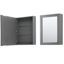Load image into Gallery viewer, Wyndham Collection WCV252580DKGCXSXXMED Daria 80 Inch Double Bathroom Vanity in Dark Gray, No Countertop, No Sink, and Medicine Cabinets
