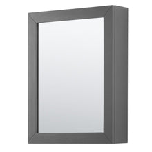 Load image into Gallery viewer, Wyndham Collection WCV252572DKGC2UNSMED Daria 72 Inch Double Bathroom Vanity in Dark Gray, Light-Vein Carrara Cultured Marble Countertop, Undermount Square Sinks, Medicine Cabinets