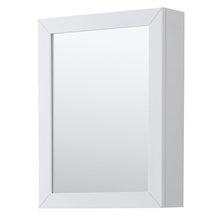Load image into Gallery viewer, Wyndham Collection WCV252580DWHC2UNSMED Daria 80 Inch Double Bathroom Vanity in White, Light-Vein Carrara Cultured Marble Countertop, Undermount Square Sinks, Medicine Cabinets