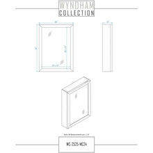 Load image into Gallery viewer, Wyndham Collection WCV252572DKGC2UNSMED Daria 72 Inch Double Bathroom Vanity in Dark Gray, Light-Vein Carrara Cultured Marble Countertop, Undermount Square Sinks, Medicine Cabinets