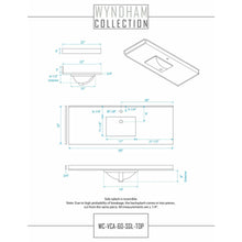 Load image into Gallery viewer, Wyndham Collection WCF282860SLSC2UNSMXX Maroni 60 Inch Single Bathroom Vanity in Light Straw, Light-Vein Carrara Cultured Marble Countertop, Undermount Square Sink