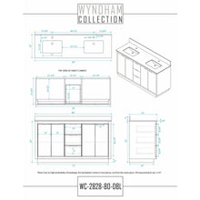 Load image into Gallery viewer, Wyndham Collection WCF282880DLSCXSXXMXX Maroni 80 Inch Double Bathroom Vanity in Light Straw, No Countertop, No Sink
