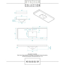 Load image into Gallery viewer, Wyndham Collection WCF292960SGBWCUNSMXX Miranda 60 Inch Single Bathroom Vanity in Dark Gray, White Cultured Marble Countertop, Undermount Square Sink, Matte Black Trim