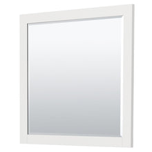 Load image into Gallery viewer, Wyndham Collection WCF292936SWGWCUNSM34 Miranda 36 Inch Single Bathroom Vanity in White, White Cultured Marble Countertop, Undermount Square Sink, Brushed Gold Trim, 34 Inch Mirror