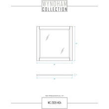 Load image into Gallery viewer, Wyndham Collection WCF292942SBNC2UNSM34 Miranda 42 Inch Single Bathroom Vanity in Dark Blue, Light-Vein Carrara Cultured Marble Countertop, Undermount Square Sink, Brushed Nickel Trim, 34 Inch Mirror