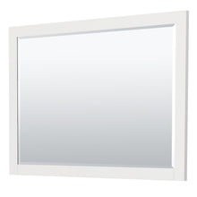 Load image into Gallery viewer, Wyndham Collection WCF292948SWGCXSXXM46 Miranda 48 Inch Single Bathroom Vanity in White, No Countertop, No Sink, Brushed Gold Trim, 46 Inch Mirror