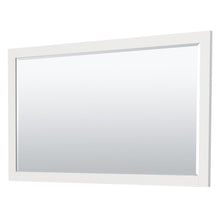 Load image into Gallery viewer, Wyndham Collection WCF292960SWHWCUNSM58 Miranda 60 Inch Single Bathroom Vanity in White, White Cultured Marble Countertop, Undermount Square Sink, Brushed Nickel Trim, 58 Inch Mirror