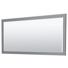Load image into Gallery viewer, Wyndham Collection WCF292972DKGCXSXXM70 Miranda 72 Inch Double Bathroom Vanity in Dark Gray, No Countertop, No Sink, Brushed Nickel Trim, 70 Inch Mirror