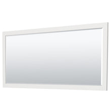 Load image into Gallery viewer, Wyndham Collection WCF292972DWHCXSXXM70 Miranda 72 Inch Double Bathroom Vanity in White, No Countertop, No Sink, Brushed Nickel Trim, 70 Inch Mirror