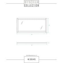 Load image into Gallery viewer, Wyndham Collection WCF292972DBBWCUNSM70 Miranda 72 Inch Double Bathroom Vanity in Dark Blue, White Cultured Marble Countertop, Undermount Square Sinks, Matte Black Trim, 70 Inch Mirror