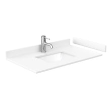 Load image into Gallery viewer, Wyndham Collection WCS141436SKGWCUNSMED Sheffield 36 Inch Single Bathroom Vanity in Dark Gray, White Cultured Marble Countertop, Undermount Square Sink, Medicine Cabinet