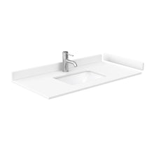 Load image into Gallery viewer, Wyndham Collection WCF292942SWBWCUNSMXX Miranda 42 Inch Single Bathroom Vanity in White, White Cultured Marble Countertop, Undermount Square Sink, Matte Black Trim