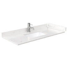 Load image into Gallery viewer, Wyndham Collection WCS141448SWHC2UNSMXX Sheffield 48 Inch Single Bathroom Vanity in White, Carrara Cultured Marble Countertop, Undermount Square Sink, No Mirror