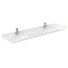 Load image into Gallery viewer, Wyndham Collection WCV232380DKGC2UNSM70 Avery 80 Inch Double Bathroom Vanity in Dark Gray, Light-Vein Carrara Cultured Marble Countertop, Undermount Square Sinks, 70 Inch Mirror