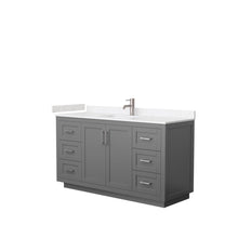 Load image into Gallery viewer, Wyndham Collection WCF292960SKGC2UNSMXX Miranda 60 Inch Single Bathroom Vanity in Dark Gray, Light-Vein Carrara Cultured Marble Countertop, Undermount Square Sink, Brushed Nickel Trim