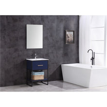 Load image into Gallery viewer, Legion Furniture WH7024-BL-PVC 24&quot; BLUE FINISH SINK VANITY WITH BLACK METAL FRAME-PVC