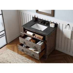 Legion Furniture WH8836 36" WOOD SINK VANITY MATCH WITH MARBLE TOP -NO FAUCET