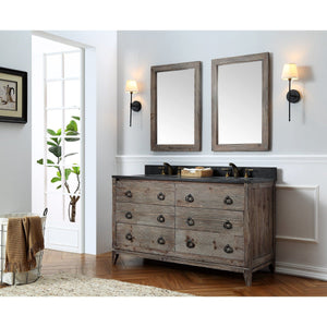Legion Furniture WH8860 60" WOOD SINK VANITY MATCH WITH MARBLE TOP -NO FAUCET