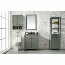 Load image into Gallery viewer, Legion Furniture WLF2130-PG 30&quot; PEWTER GREEN FINISH SINK VANITY CABINET WITH BLUE LIME STONE TOP